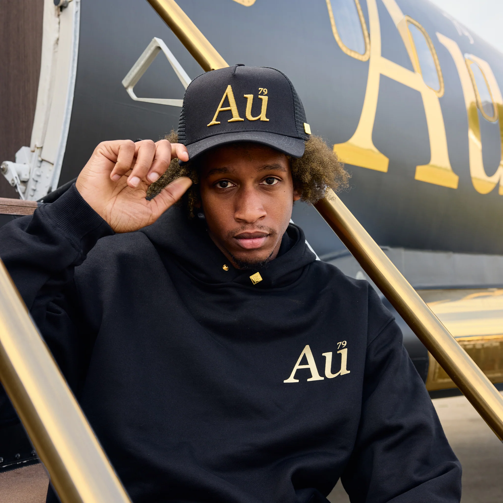 Au Signature Cap - Black/Gold - Image 3