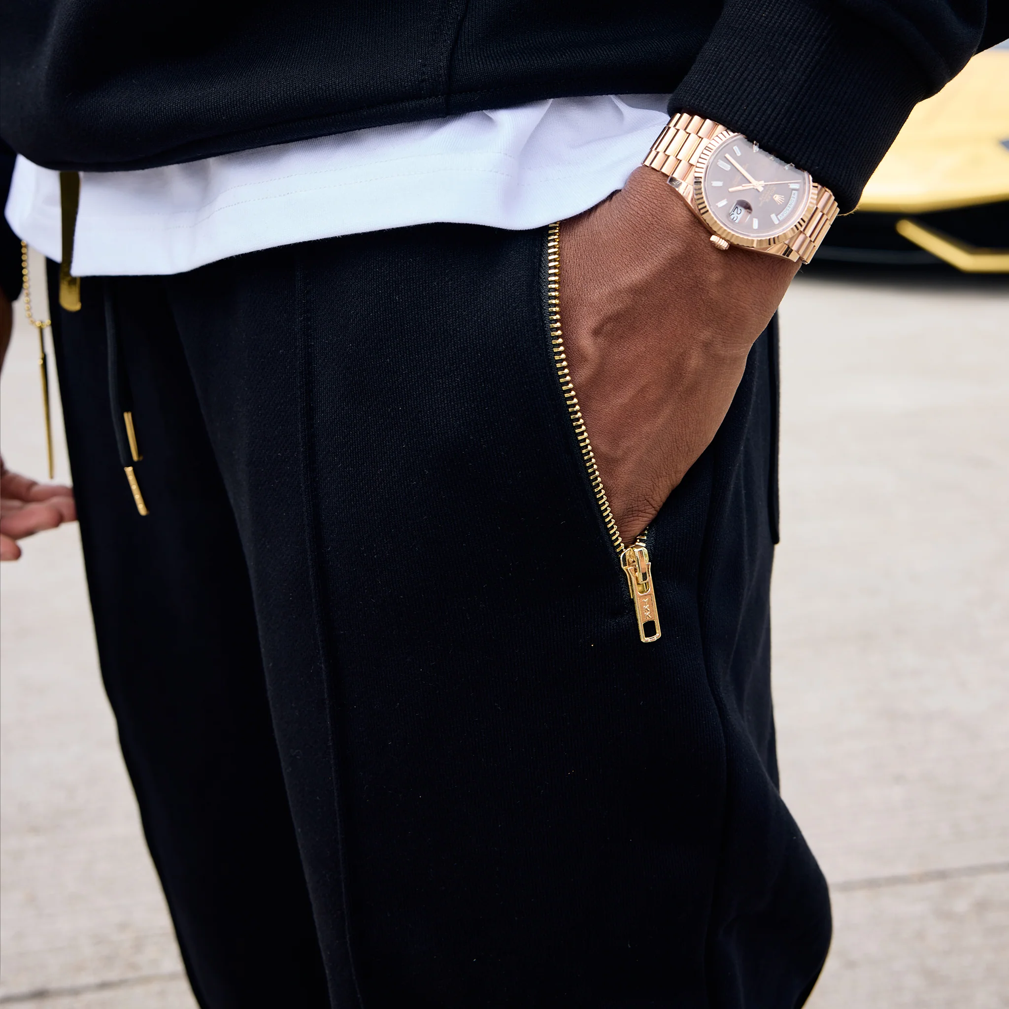 Au Signature Sweatpant - Black - Image 3