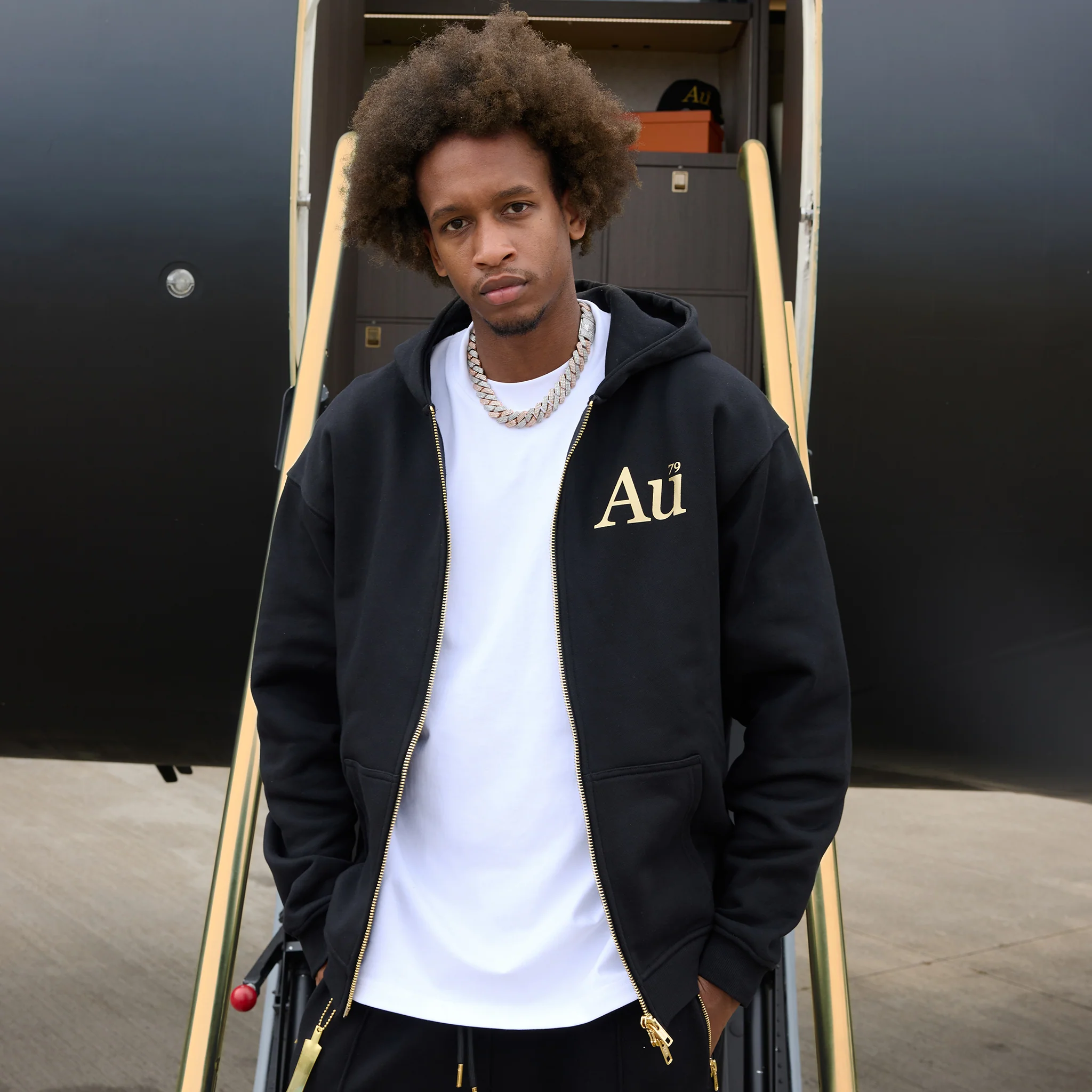 Au Signature Zip Hoodie - Black - Image 8