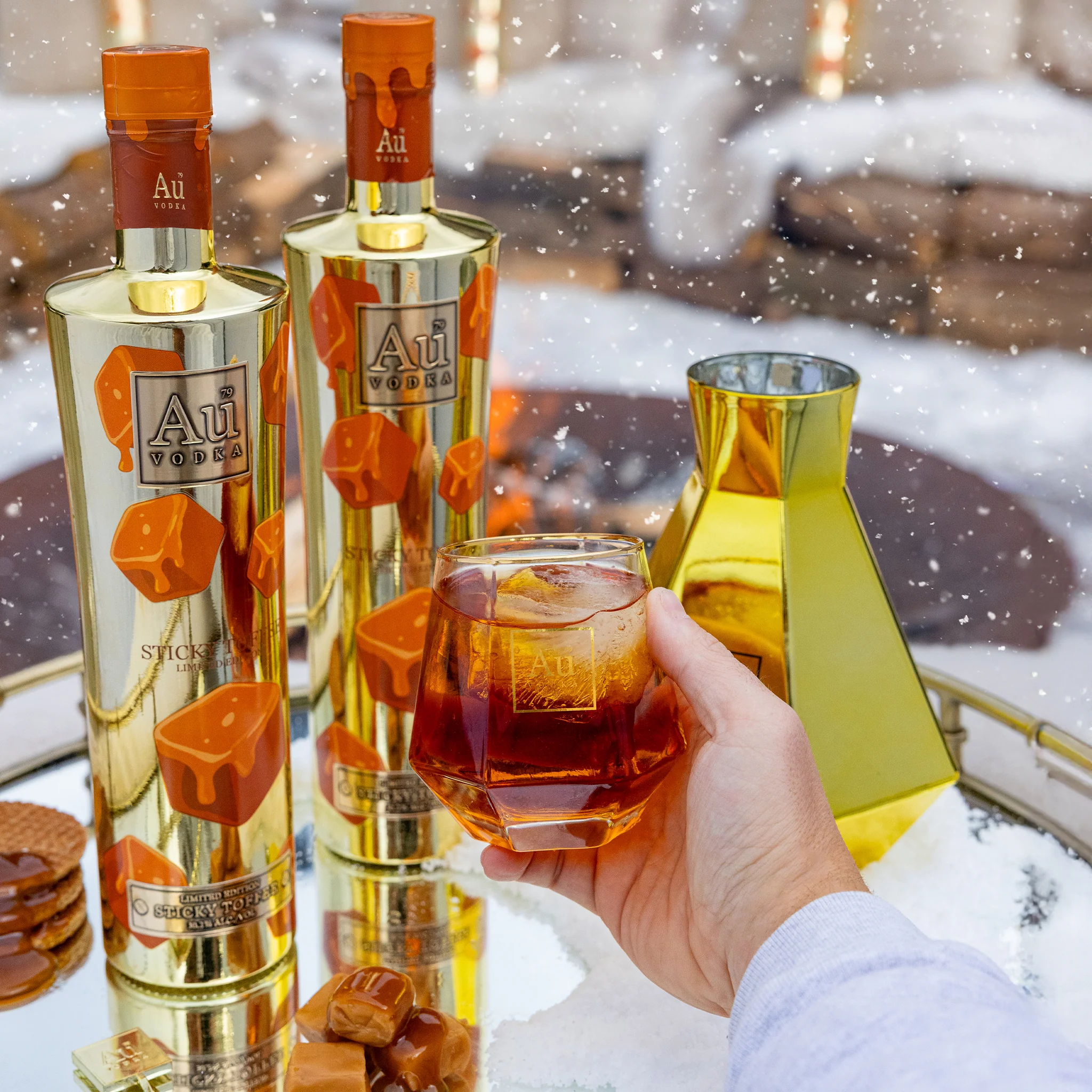 Au Vodka 750ml & FREE Diamond Cut Glass - Image 10
