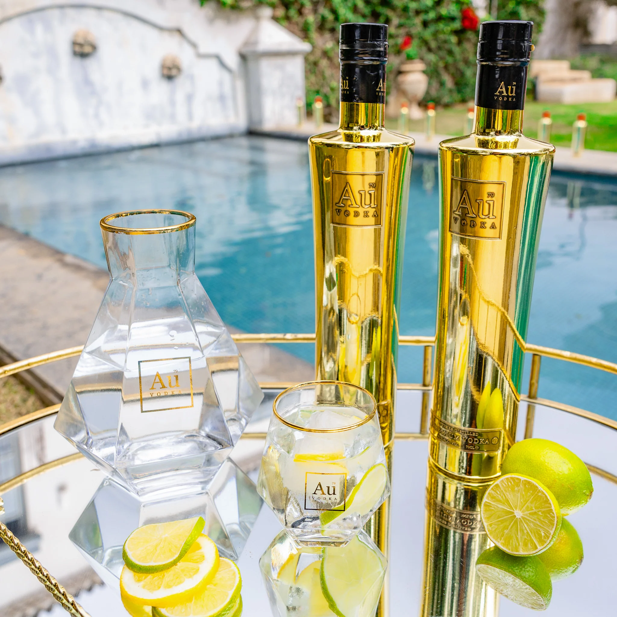 Au Vodka 750ml & FREE Diamond Cut Glass - Image 9