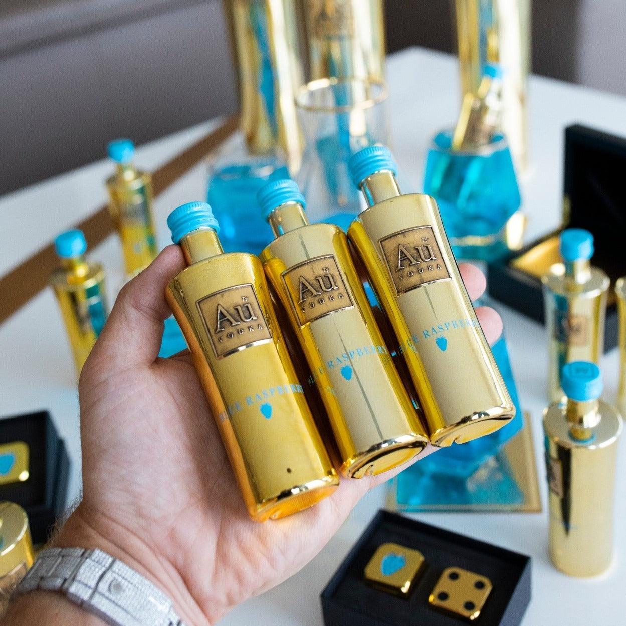 Au Vodka Blue Raspberry Miniature - Image 3