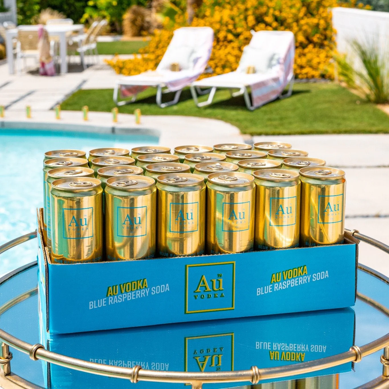 Au Vodka Blue Raspberry Cocktail Can - 24 Pack - Image 6
