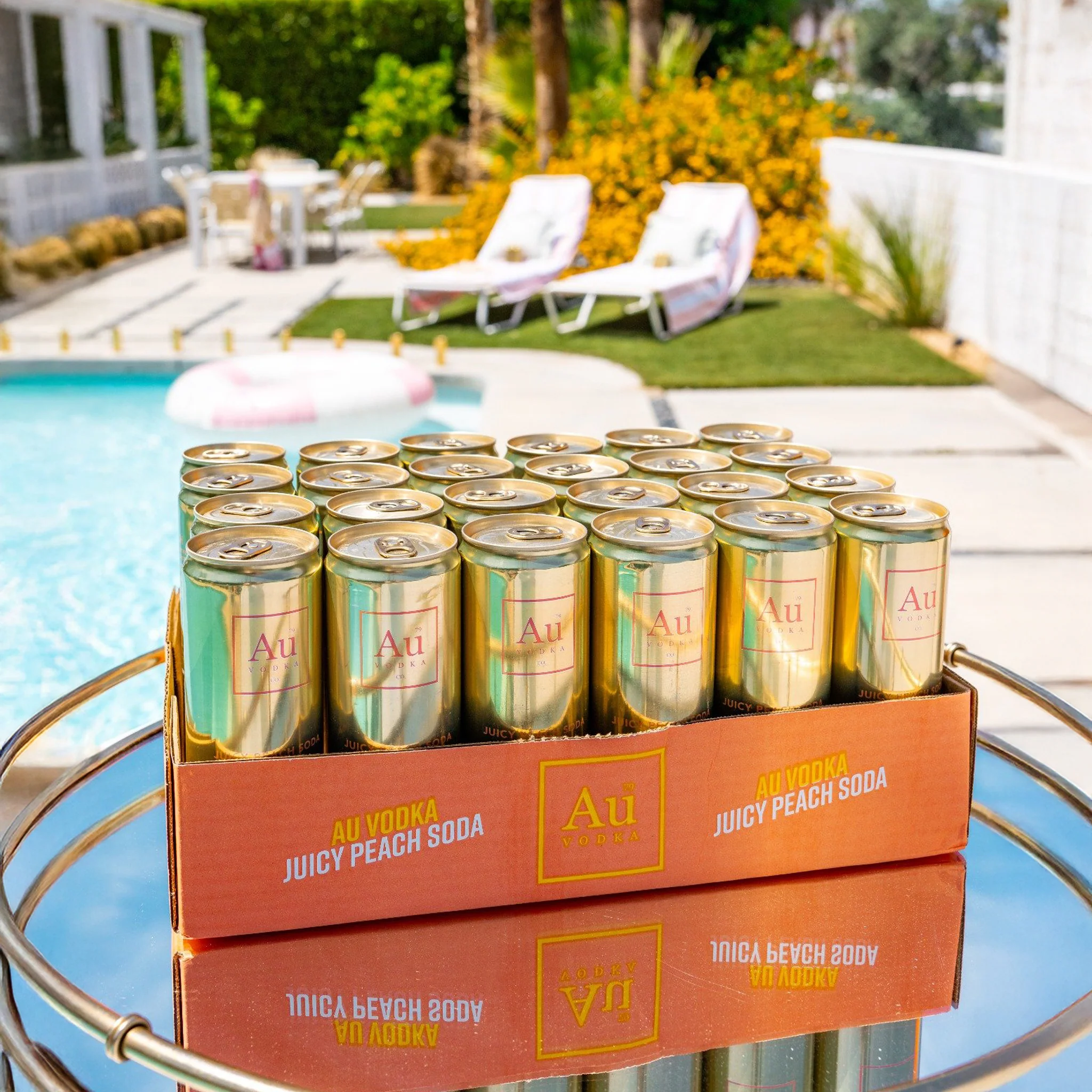 Au Vodka Juicy Peach Cocktail Can - 24 Pack - Image 7